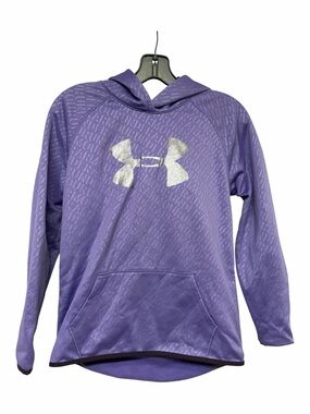 Under Armour Youth YXL Purple Logo ColdGear Hoodie Pullover
